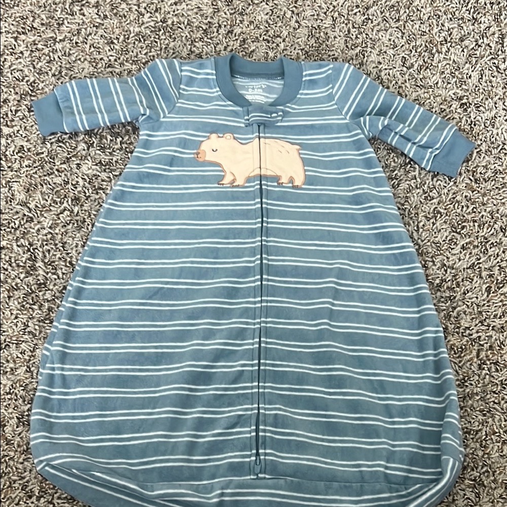 Blue Striped Baby Sleep sack Animal Design by Carters